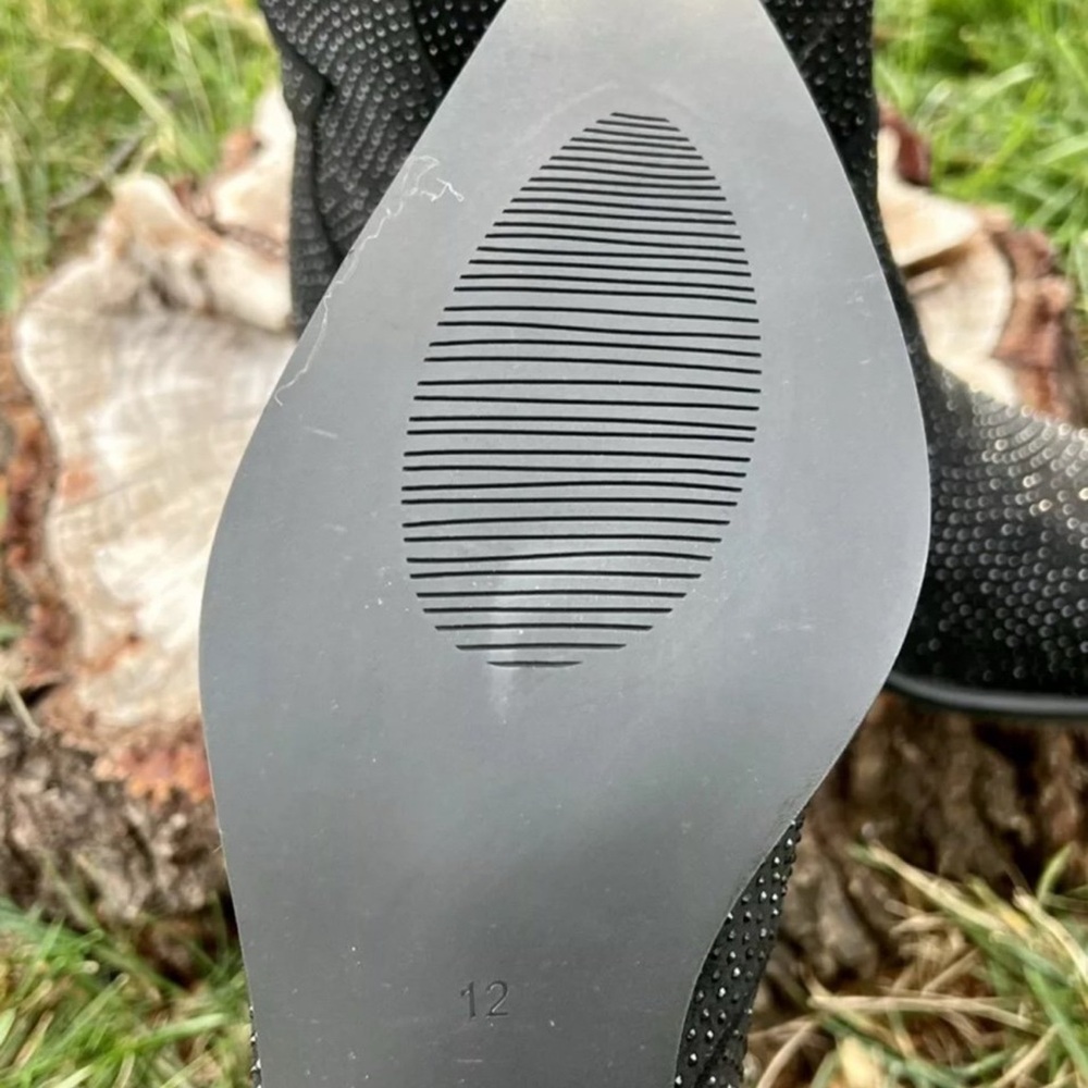 Studded Black Ankle Boots - Picture 2 of 6